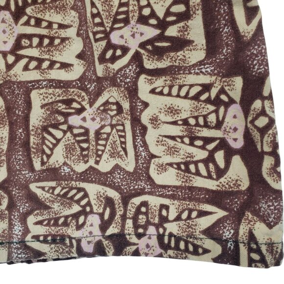 Vintage 1990s Mervyns Cheetah Brand Swim Shorts Mesh Lined Brown Print Retro - Picture 8 of 11